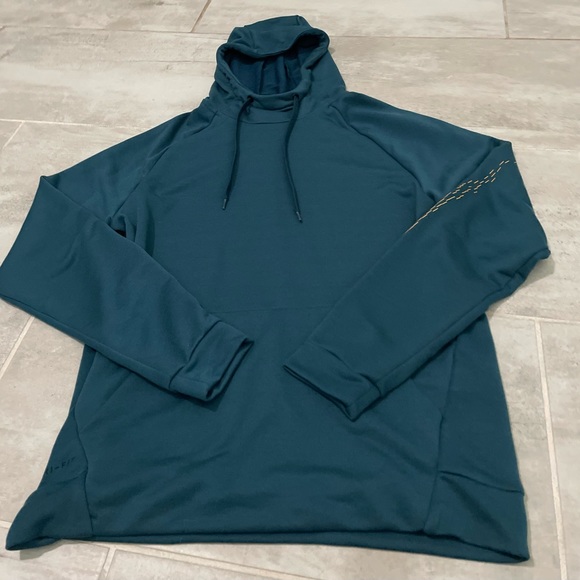 Nike Men’s Dri-Fit L/S Pullover Hoodie/Worn once-Sz M-Like New-Sleeve Swoosh - Picture 7 of 15